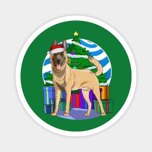 Belgian Malinois Dog Christmas Tree Decoration Magnet